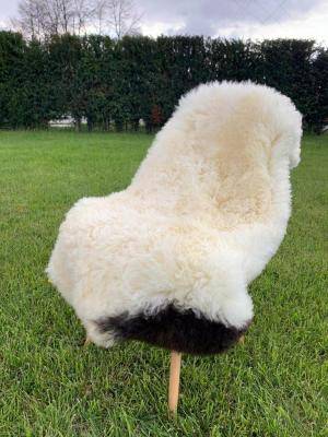 Schapenvachten  - Zweedse - white-chocolate-swedish-sheepskins-adam-leather