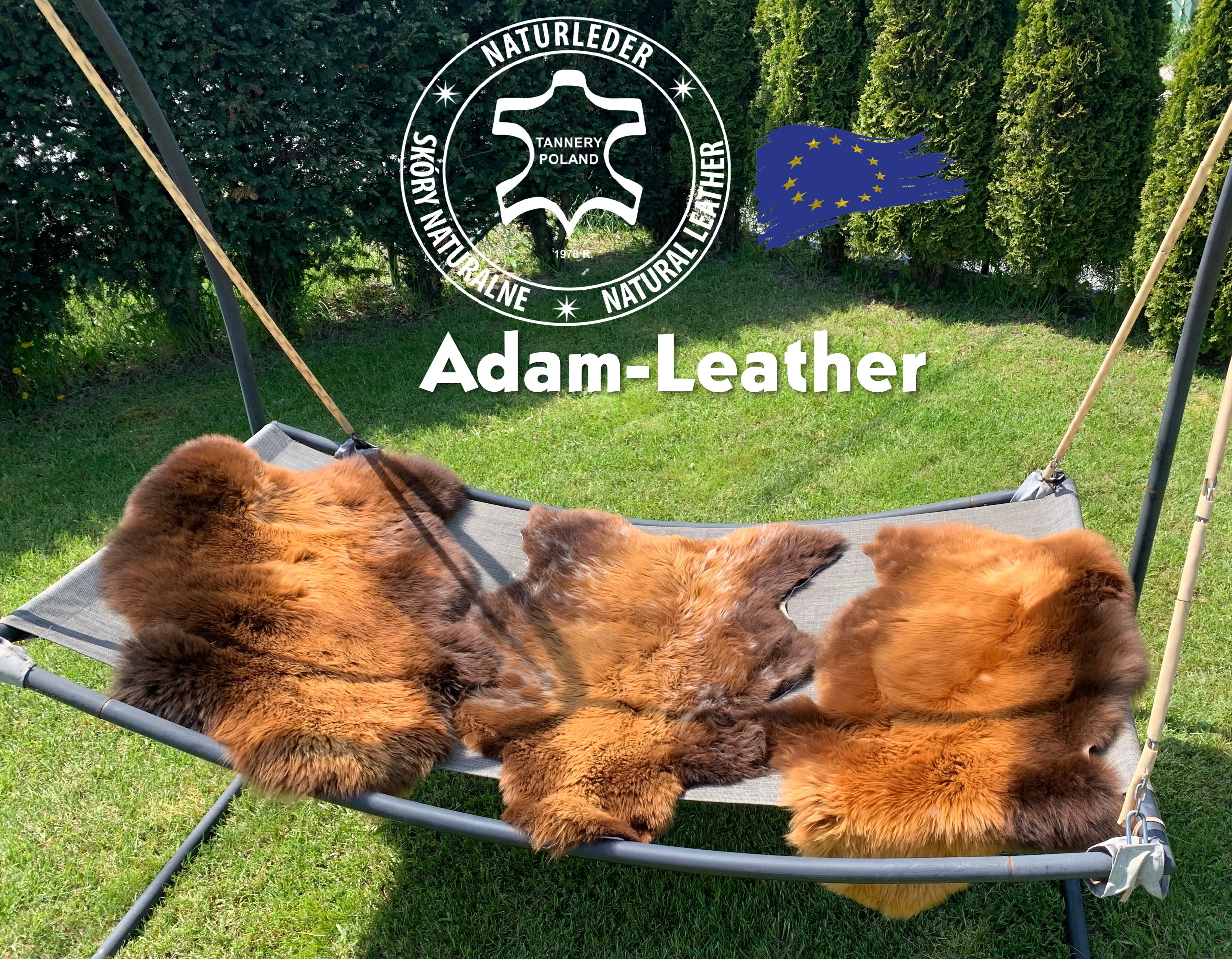 Schapenvachten  - Eco-stijl in de tuin: Lente-arrangementen met natuurlijke schapenvacht van Adam Leather in je tuin
