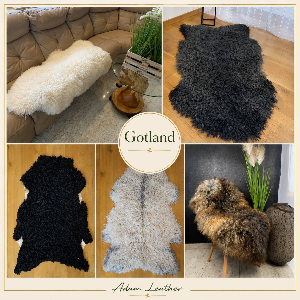 Schapenvachten  - Gotland schapenvellen met uitstekende thermische eigenschappen en een luxe uitstraling!